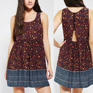 Ecote peek-a-boo Babydoll dress